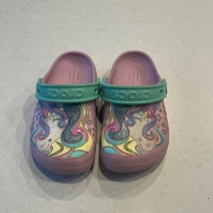 Crocs kids unicorn size 9 child